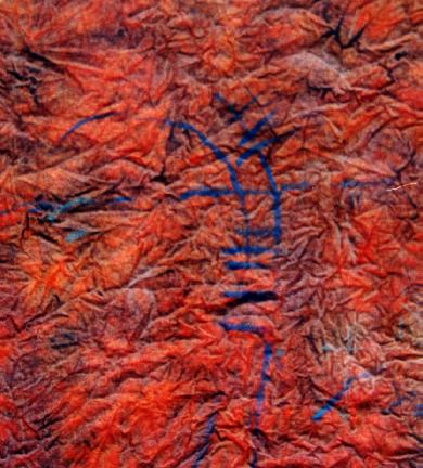 rote Spuren 45x40 cm