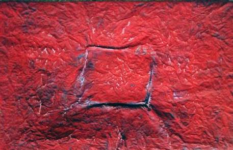 rotes Feld. 55x37cm